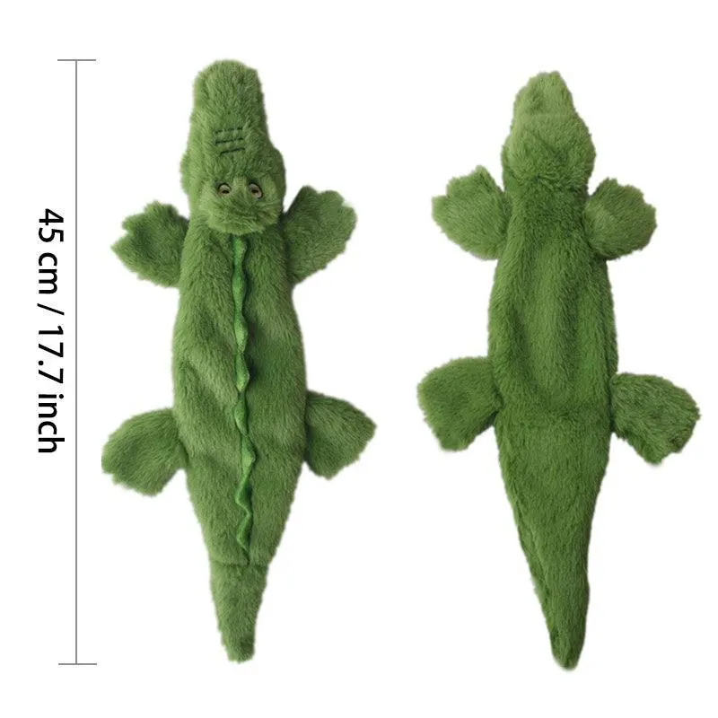 4 Pcs Soft Plush Dog Squeaky Chew Toy