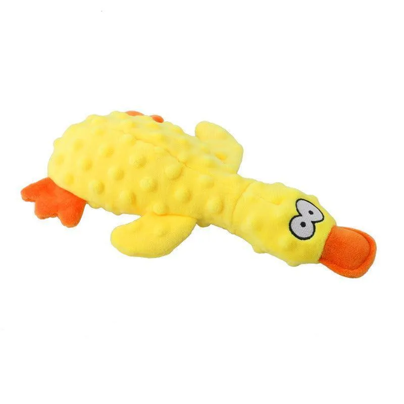 4 Pcs Soft Plush Dog Squeaky Chew Toy