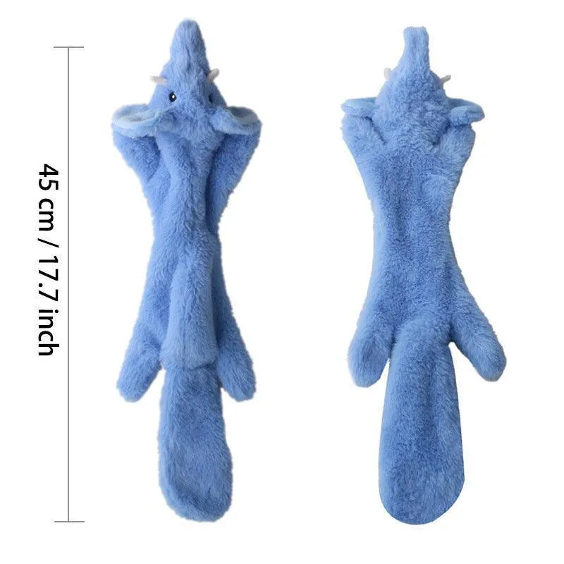 4 Pcs Soft Plush Dog Squeaky Chew Toy