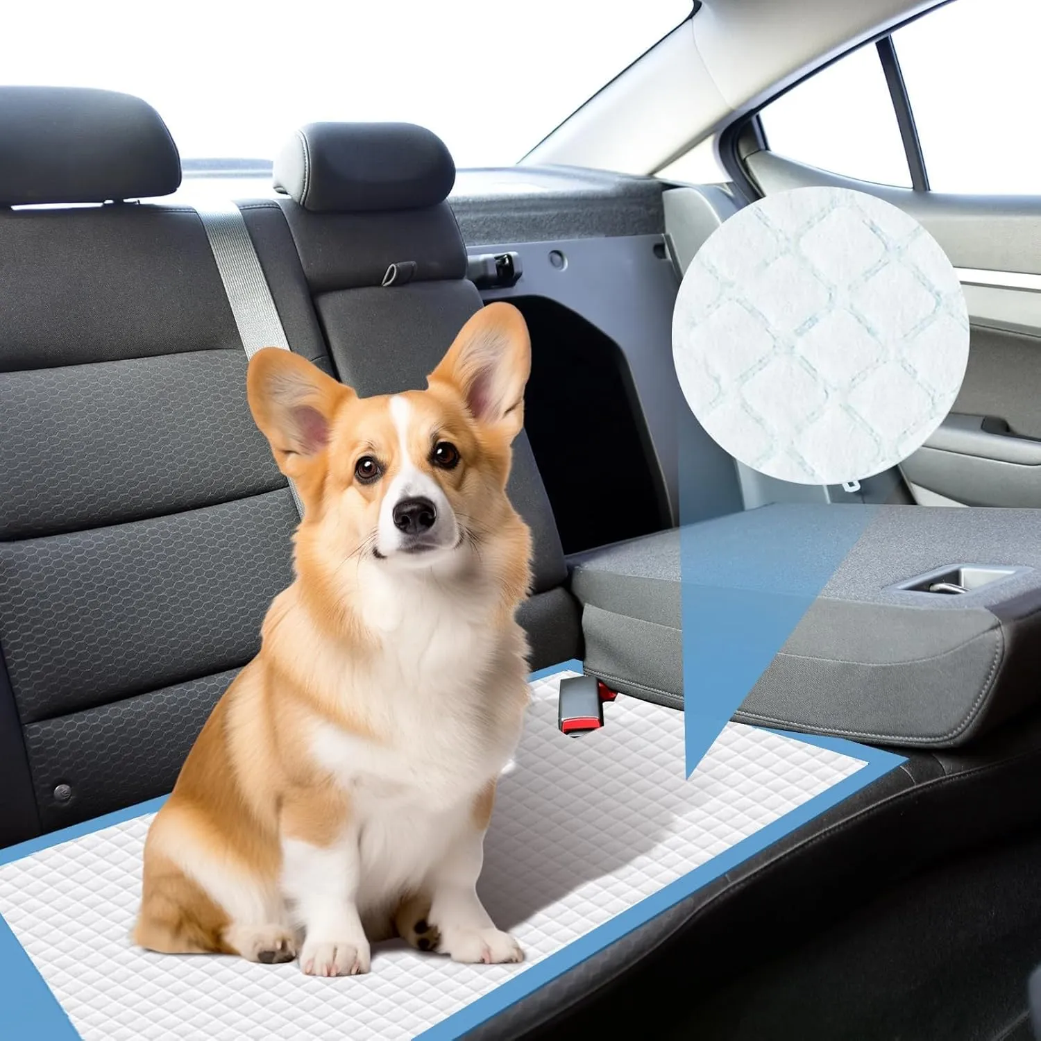 98 Packs 13"x18" Disposable Puppy Pads, Dog Training Pads, Super Absorbency Disposable Underpads with Leak-Proof and Odor Control, Disposable Training Pads for Puppies, Dogs, Cats, Rabbits
