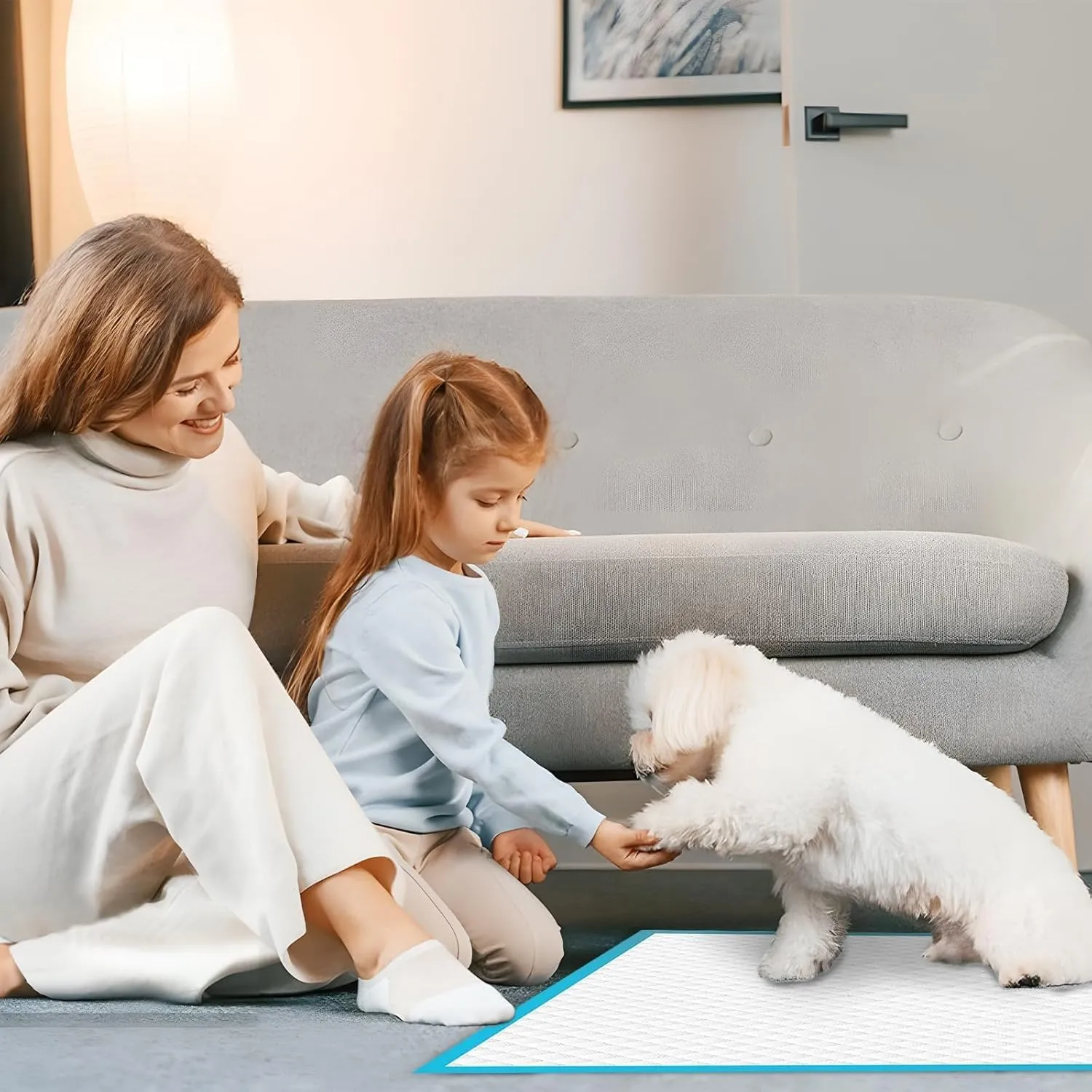 98 Packs 13"x18" Disposable Puppy Pads, Dog Training Pads, Super Absorbency Disposable Underpads with Leak-Proof and Odor Control, Disposable Training Pads for Puppies, Dogs, Cats, Rabbits