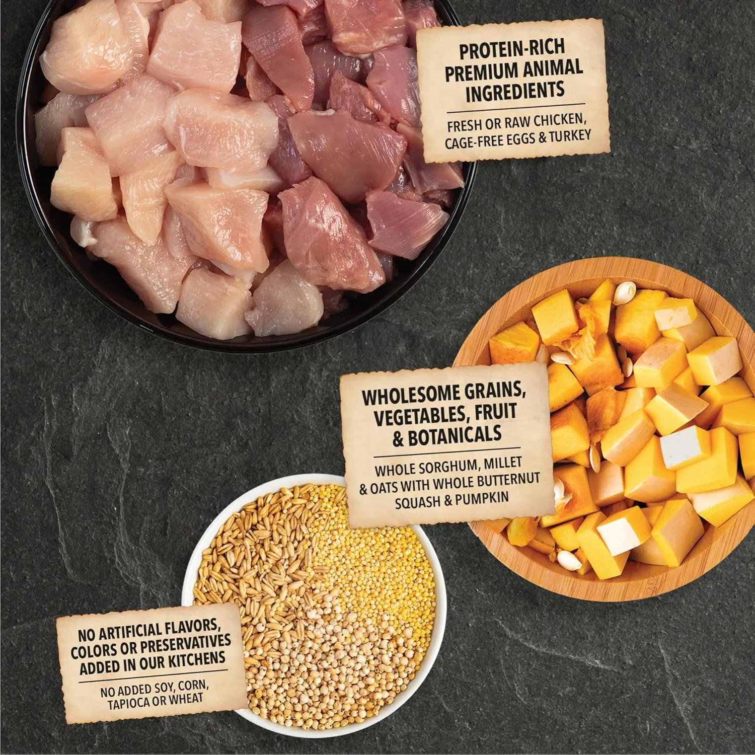 ACANA Wholesome Grains Dry Dog Food, Small Breed Recipe, Chicken and Turkey Dog Food, 11.5lb
