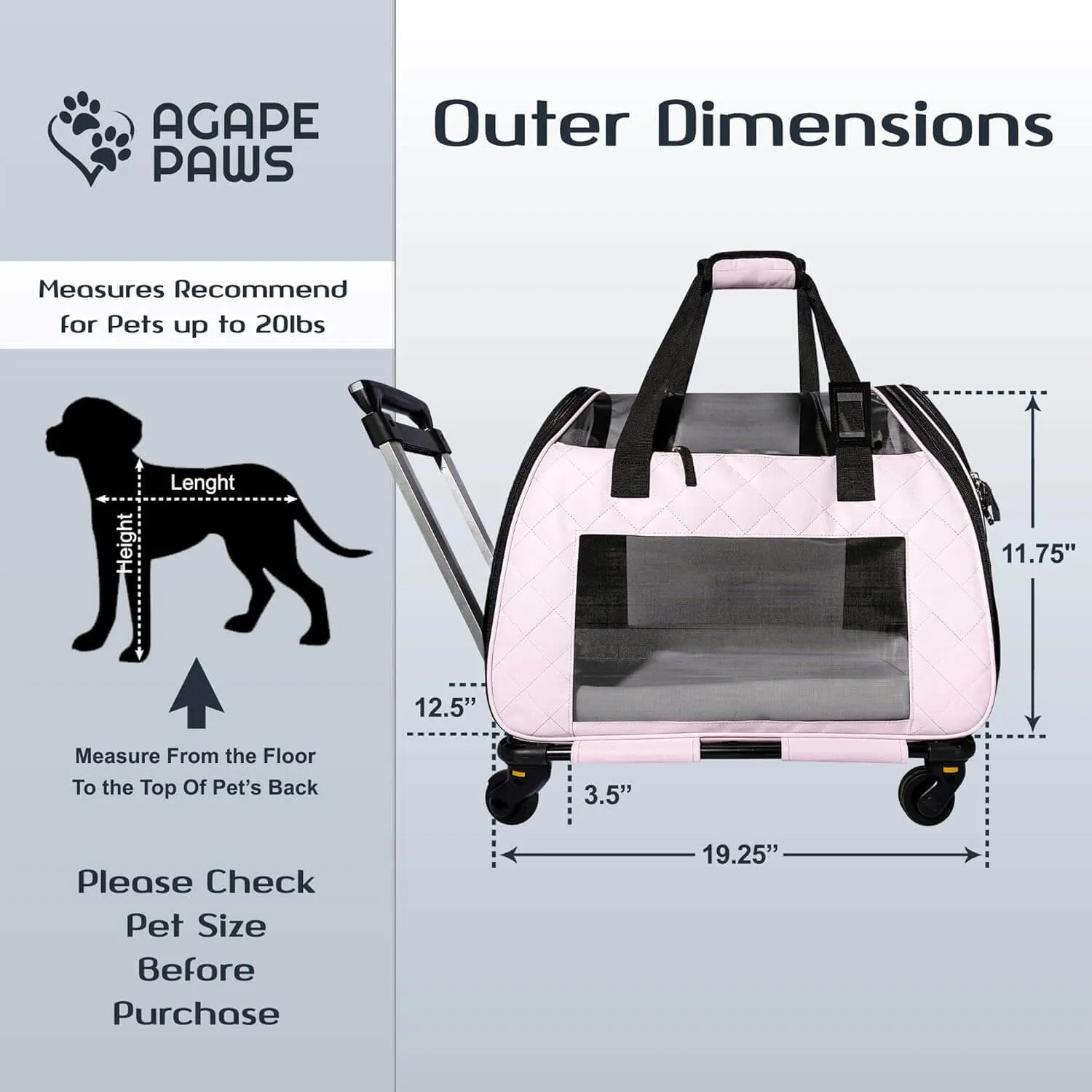 Airline Approved Cat & Small Dog Carrier