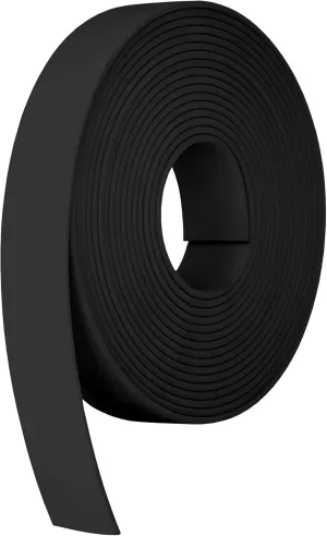 BioThane 1 Inch Heavy Duty Polyester Webbing Strap Roll PVC-Coated, Waterproof, Beta Series, 25 Feet, Black