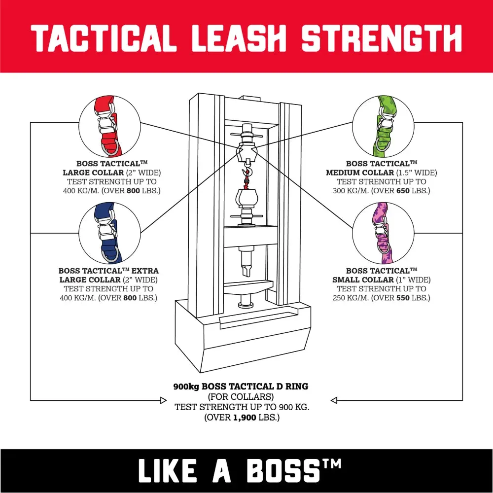 Boss Dog® Boss Tactical™ Camo Blue Leash 1" x 6ft