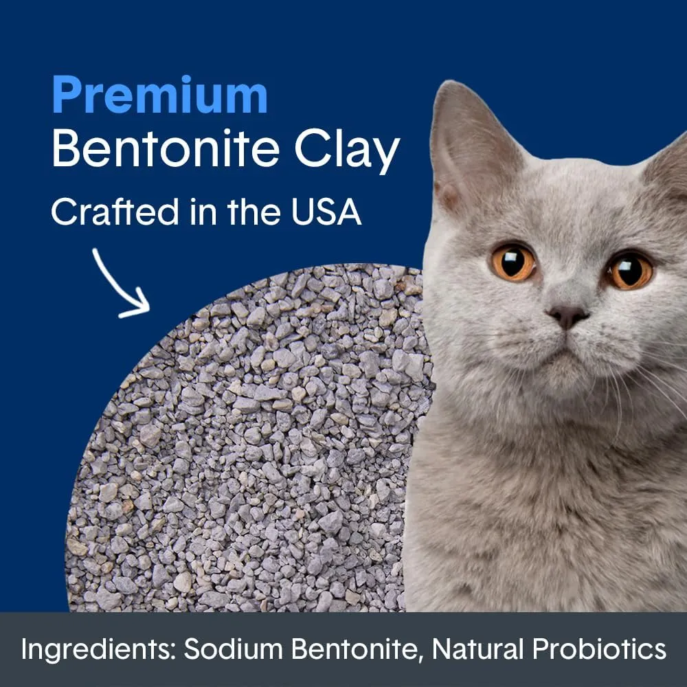 Boxie Probiotic 40 Day Natural Odor Control Cat Litter, 28lb Clumping Clay Kitty Litter