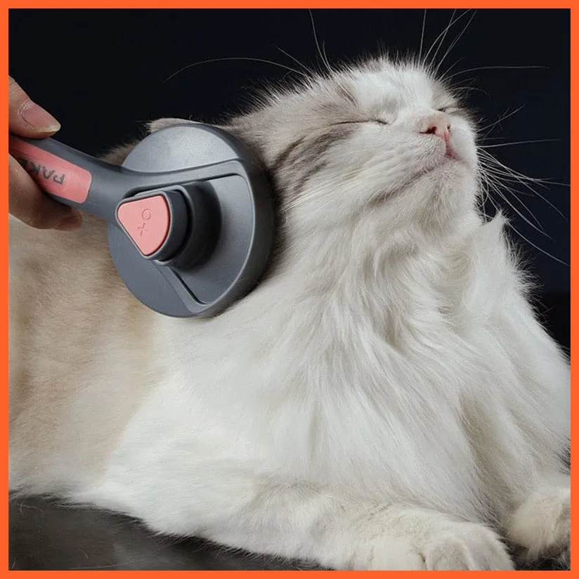 Cat Dog Tangled Hair Remover Brush | Pet Grooming Slicker Needle Comb | Removes Self Cleaning Brush