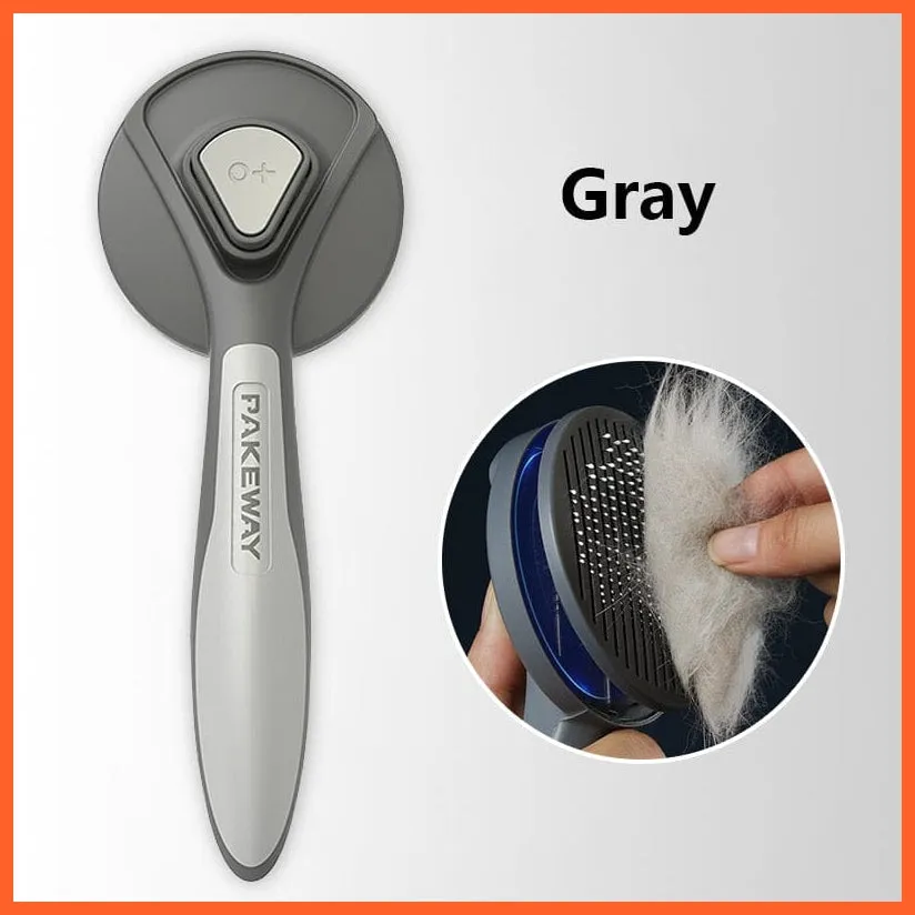 Cat Dog Tangled Hair Remover Brush | Pet Grooming Slicker Needle Comb | Removes Self Cleaning Brush