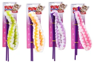 Cat Plush Teaser With Stick (Set Of 4 Assorted)