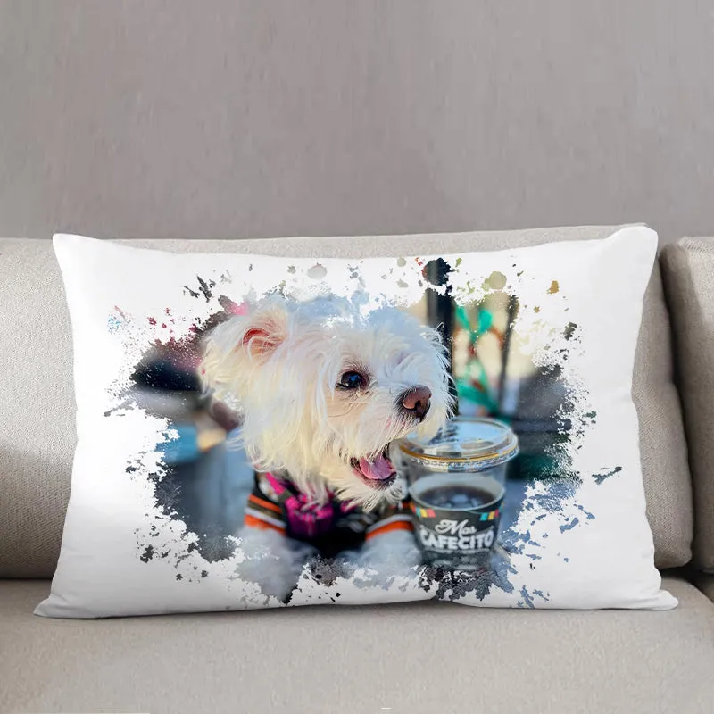 Customized Cat/Dog Pillow from Your Beloved Photo for Pet Lovers