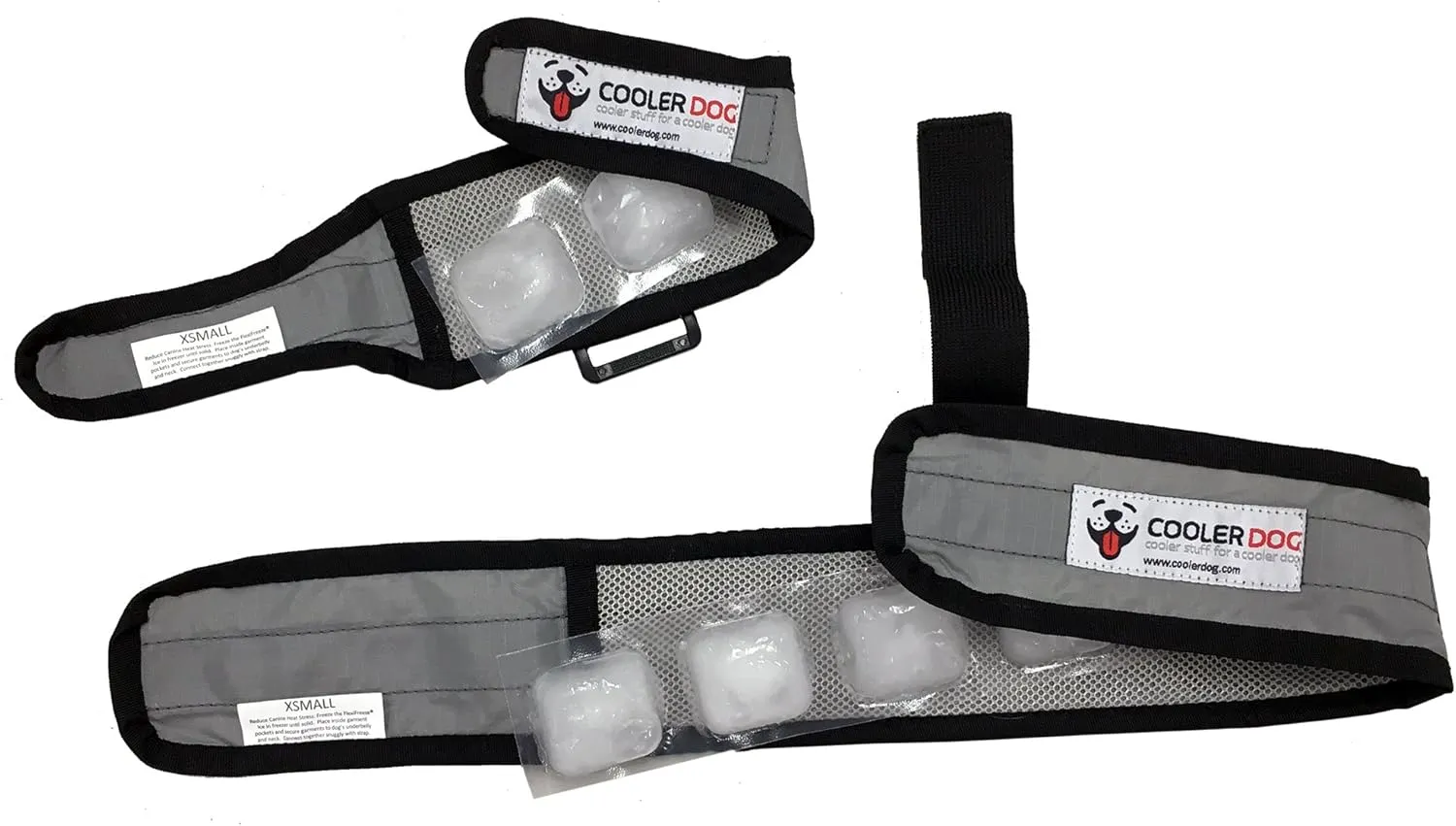 Dog Cooling Vest and Cooling Collar - Ice Vest for Dogs X-Small (15" to 18" Girth)