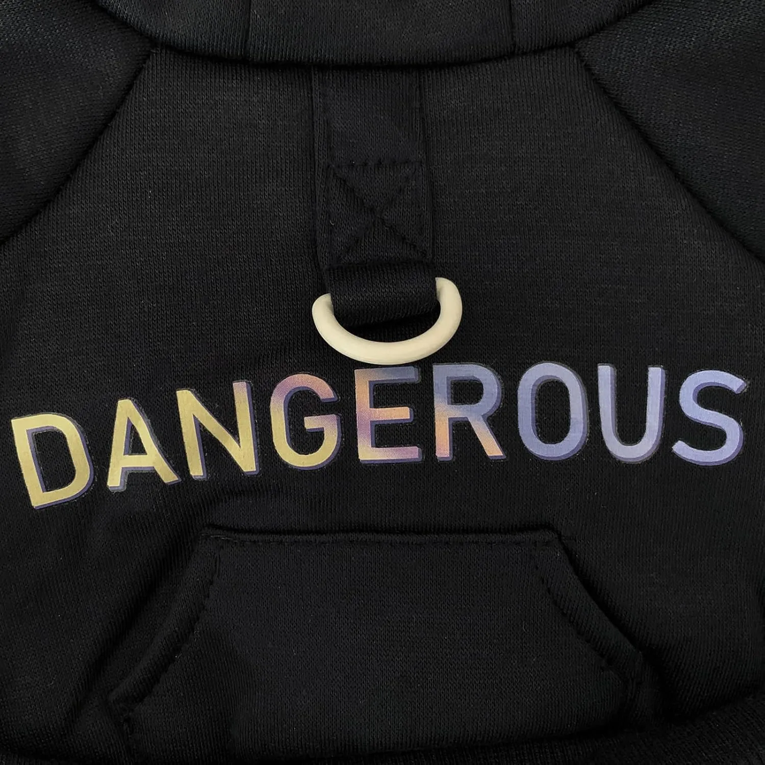 Dog Hoodie Clothes with Pocket 4 Legs Jumpsuit Fleece Sweater Winter Sweat Shirt Warm Cotton Hoodies for Small Dog Medium Large Cat Black S