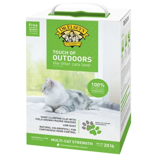Dr. Elsey's Precious Cat Litter Alternative Premium Clumping Touch of Outdoors Cat Litter - 20 lb Box