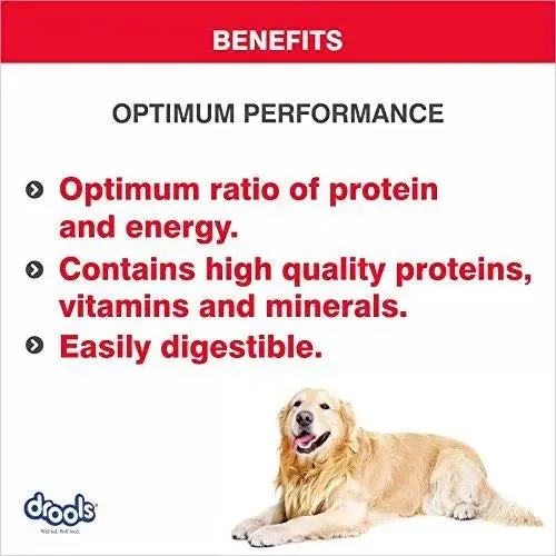 Drools Optimum Performance Adult Dog Food, 20kg