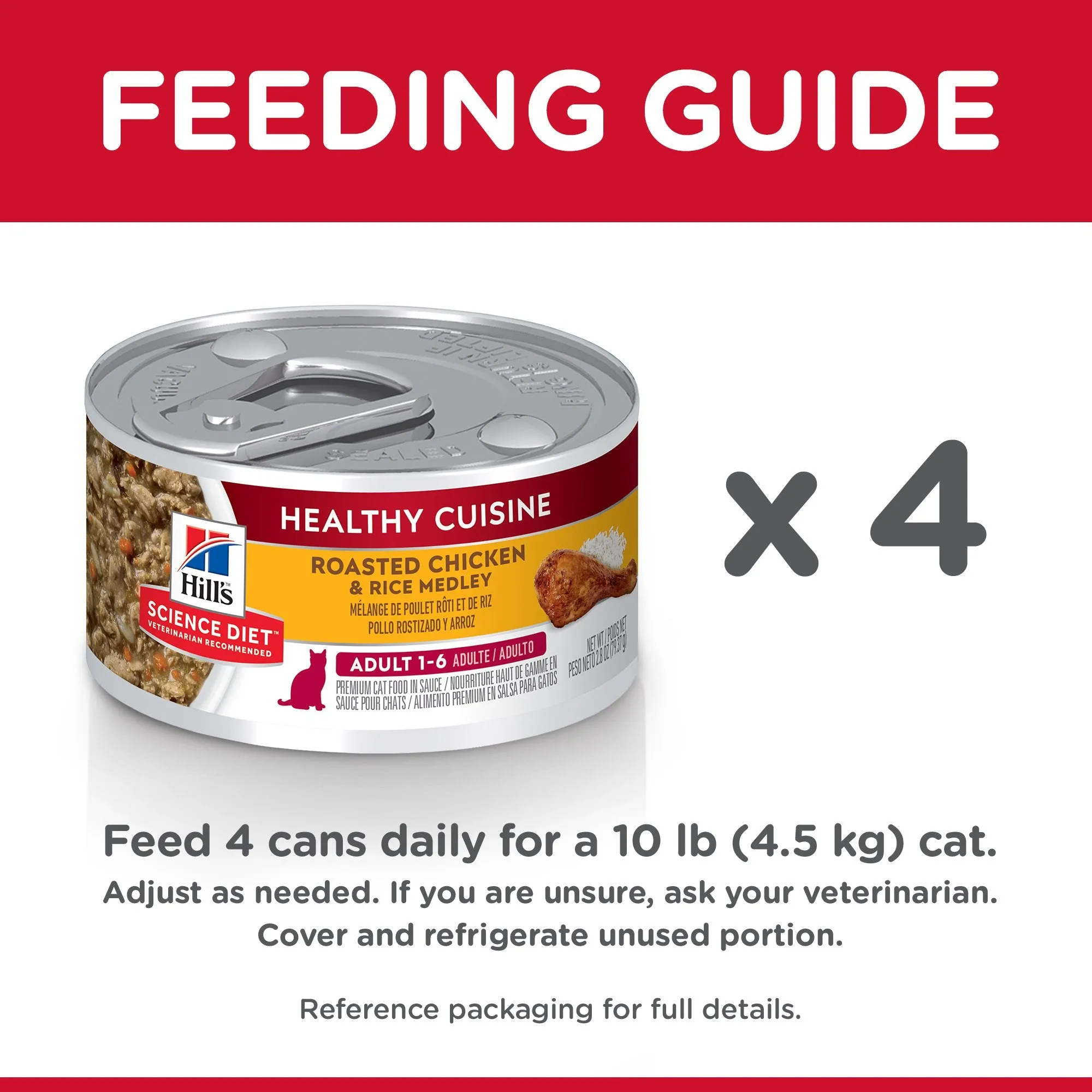 Hills Science Diet Adult Healthy Cuisine Chicken and Rice Medley Canned Cat Food 79g x 24^^^