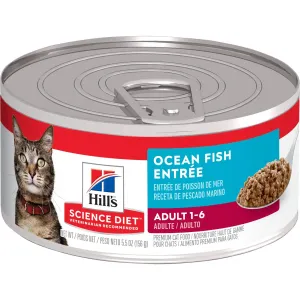 Hill's Science Diet Adult Ocean Fish Entrée Canned Cat Food (2.9 oz x 24 cans)