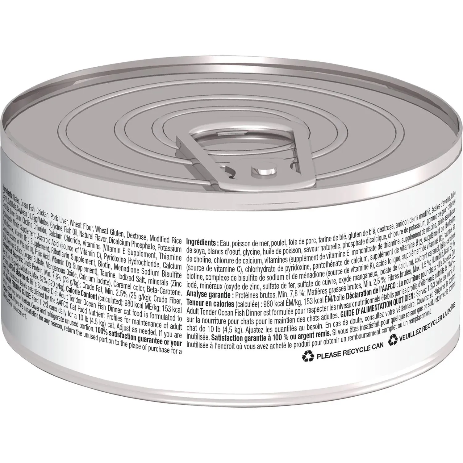 Hill's Science Diet Adult Tender Ocean Fish Dinner Canned Cat Food (5.5 oz x 24 cans)