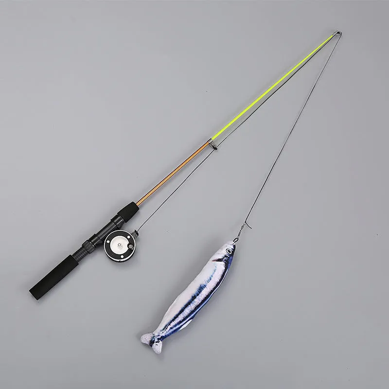 Interactive cat feather toy
