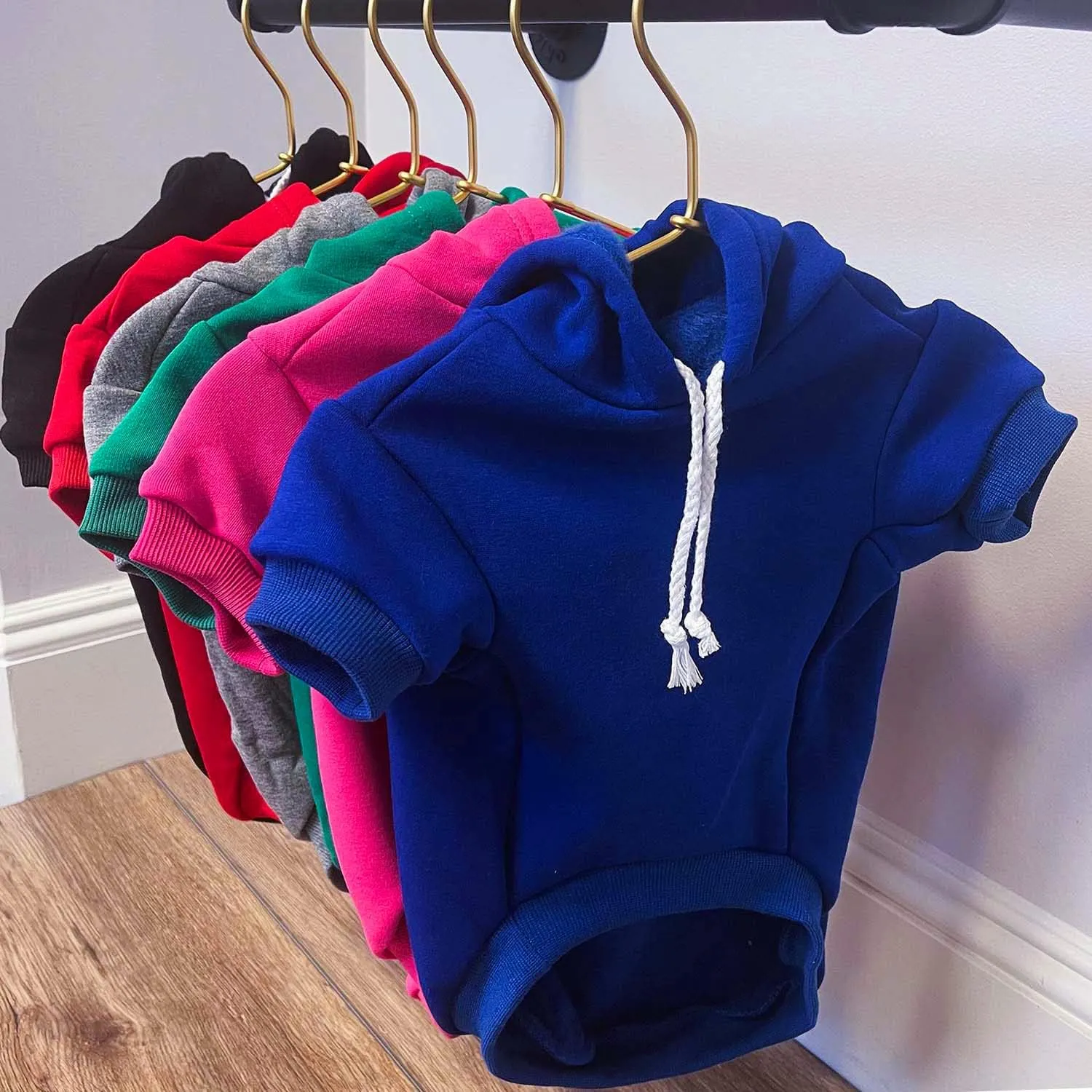 My Humans are Getting Married Annoucement Pullover Fleece Lined Dog Hoodie (Royal, Small 224)