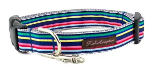 Navy Multi Stripe Dog Collar - 769