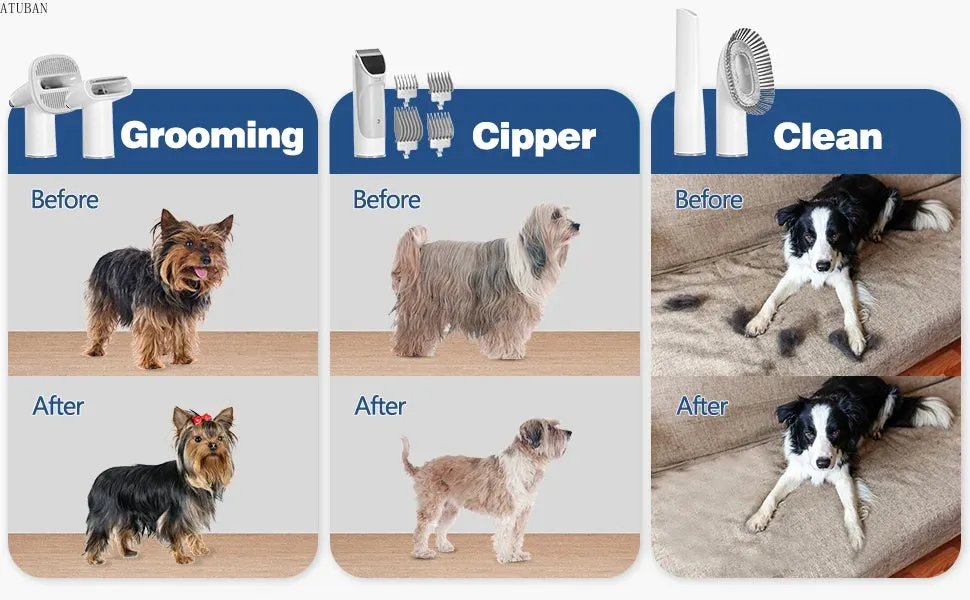 Pet Vacuum Cleaner with Dust Kit and Pet Hair Brush