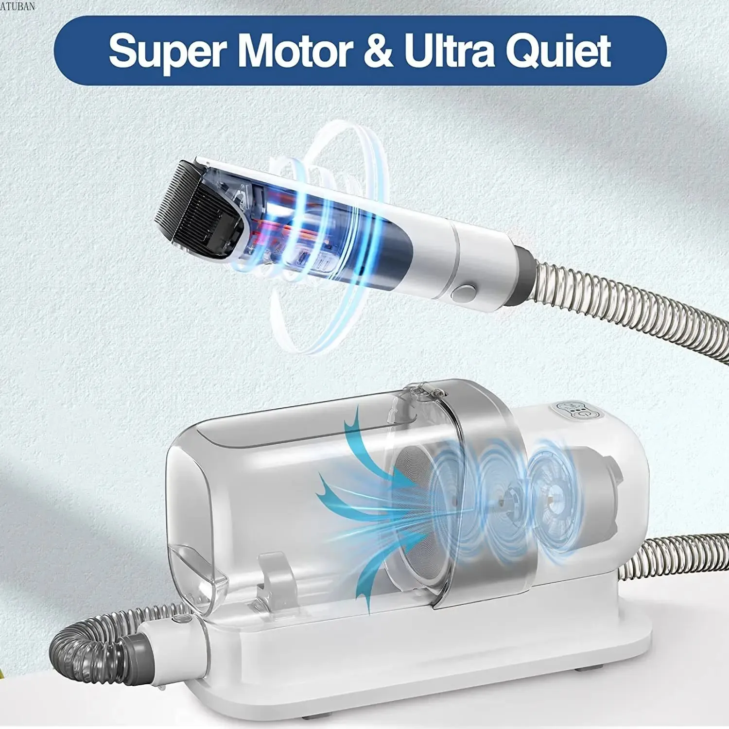 Pet Vacuum Cleaner with Dust Kit and Pet Hair Brush