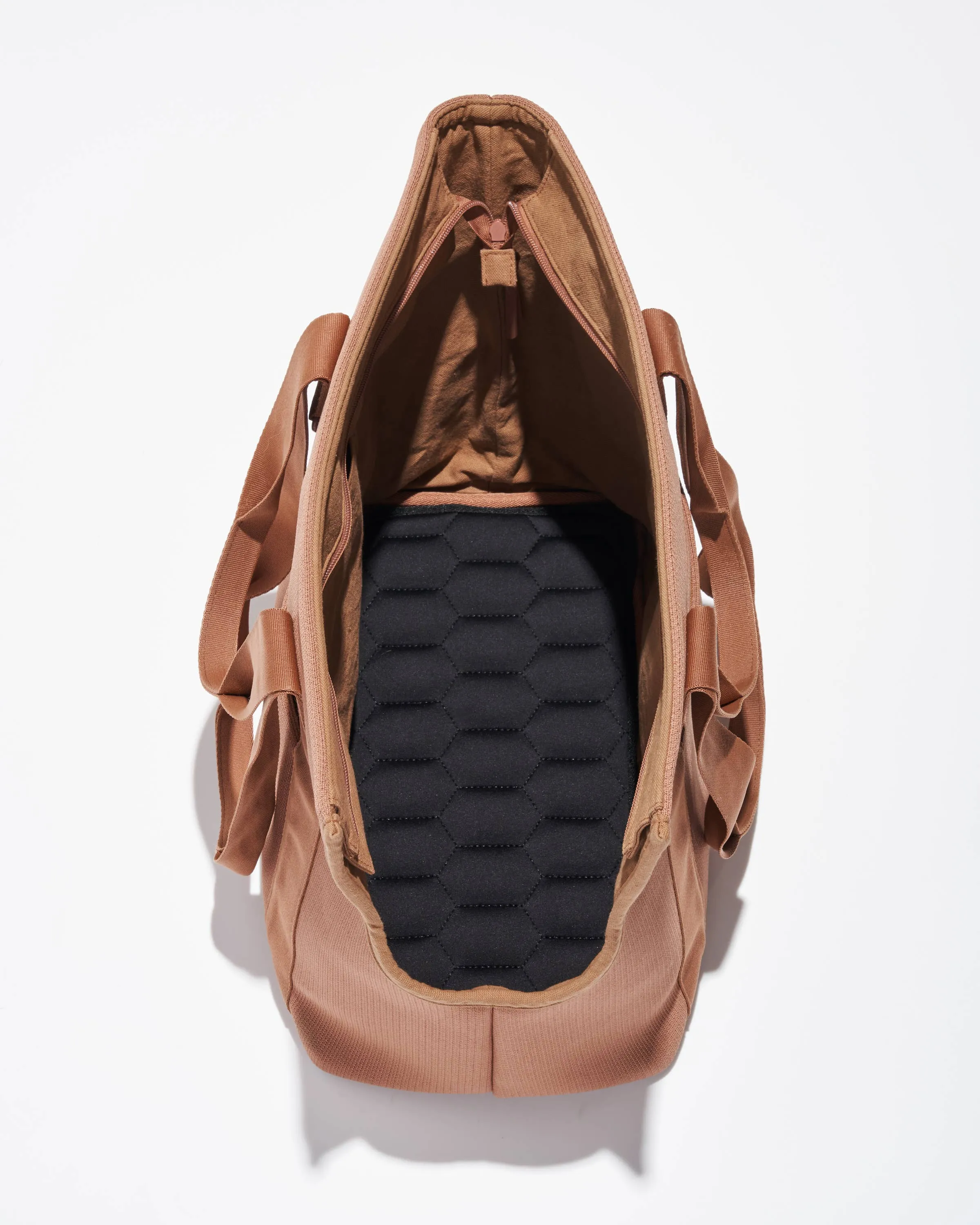 recycled eco-knit everyday dog carrier - cocoa