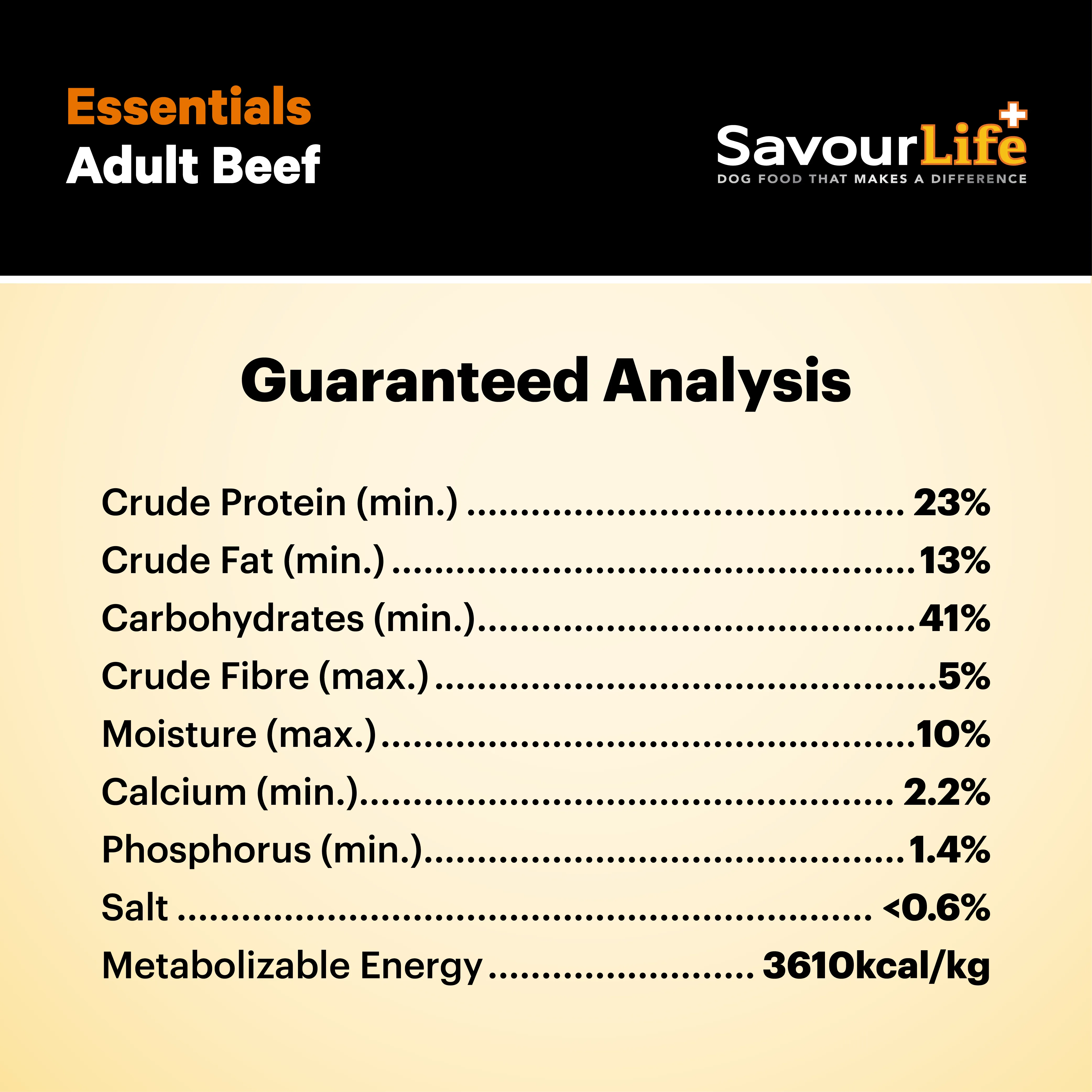 SavourLife - Essentials Beef Dog Dry Food (15kg)