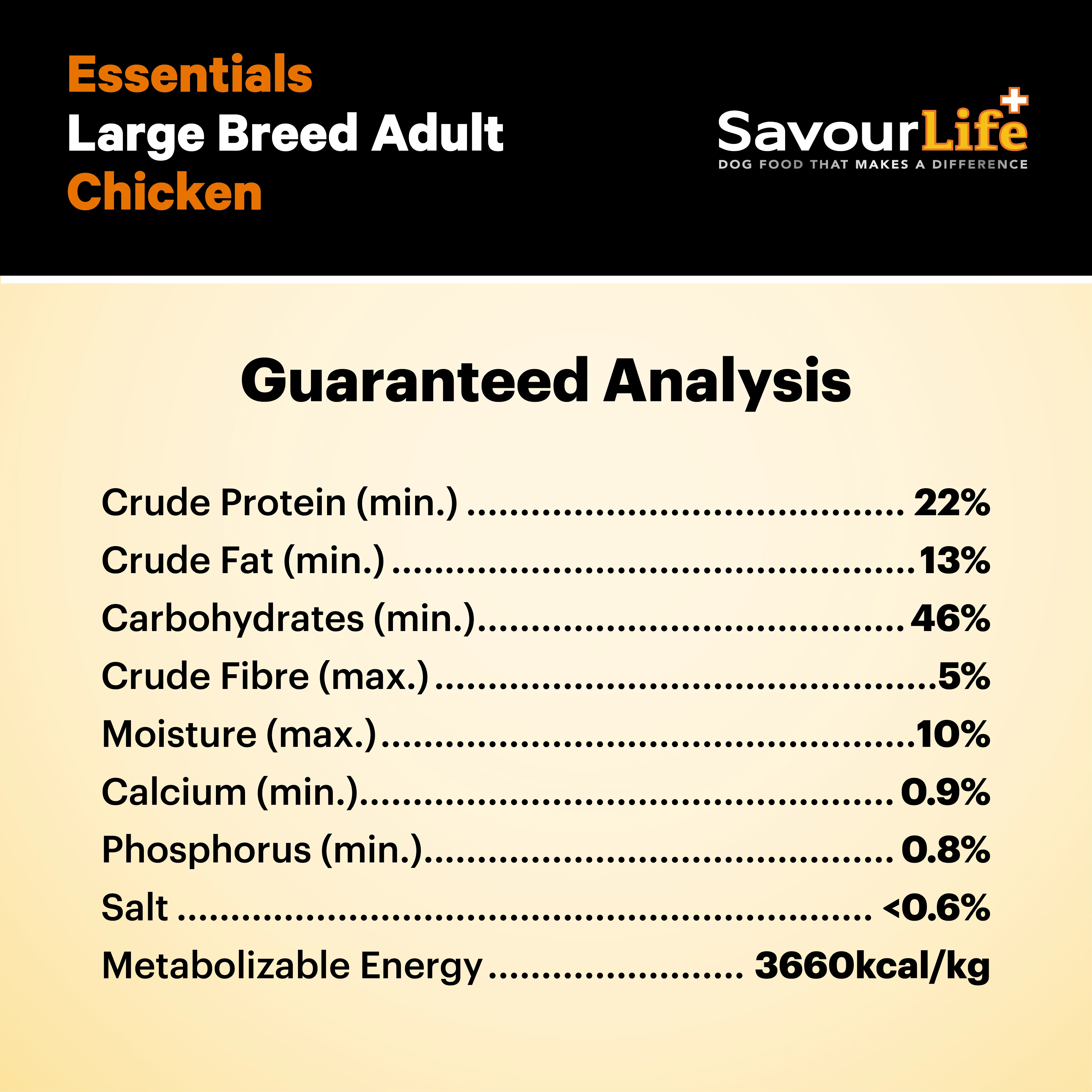 SavourLife - Essentials Chicken Large Breed Dog Dry Food (15kg)