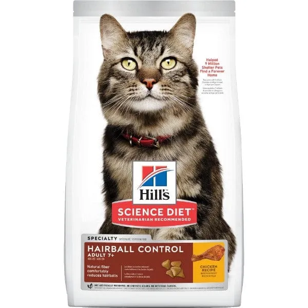 Science Diet Adult 7  Hairball Control Chicken Recipe Dry Cat Food