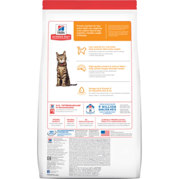 Science Diet Adult Light Chicken Recipe Dry Cat Food