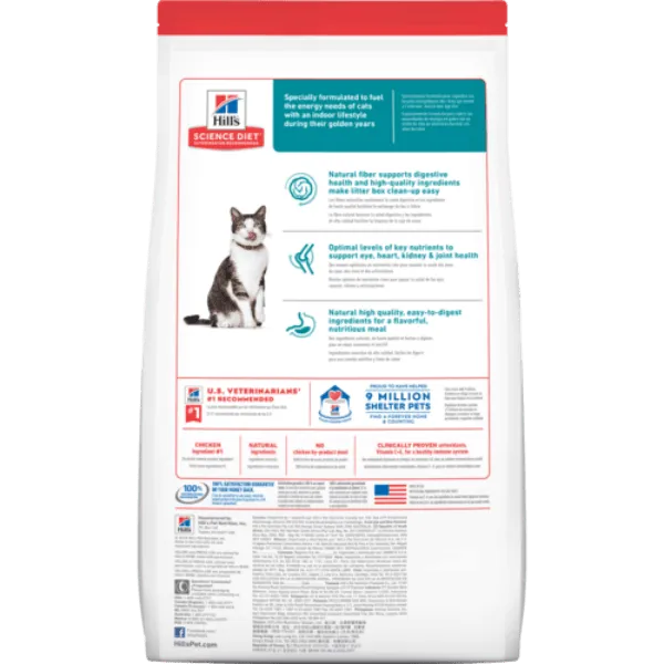 Science Diet Indoor Adult 11  Chicken Recipe Dry Cat Food