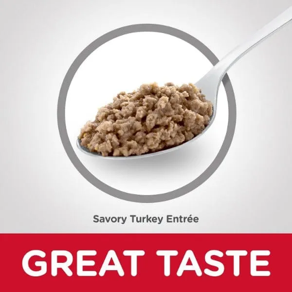 Science Diet Savory Turkey Entree Adult 7  Canned Cat Food