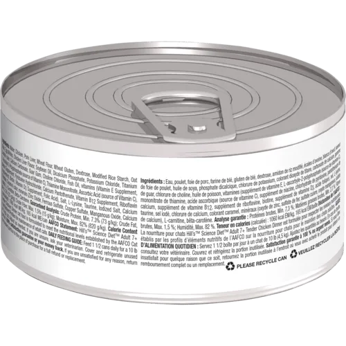 Science Diet Tender Chicken Dinner Adult 7  Canned Cat Food, 5.5oz