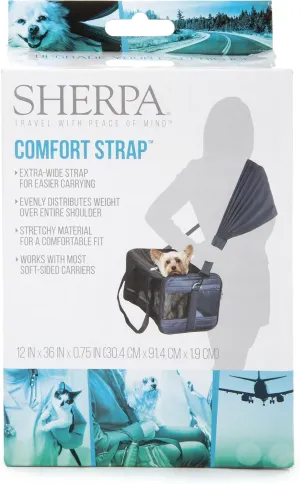 Sherpa Travel Pet Carrier Accessory, Comfort Strap, Black (56014)