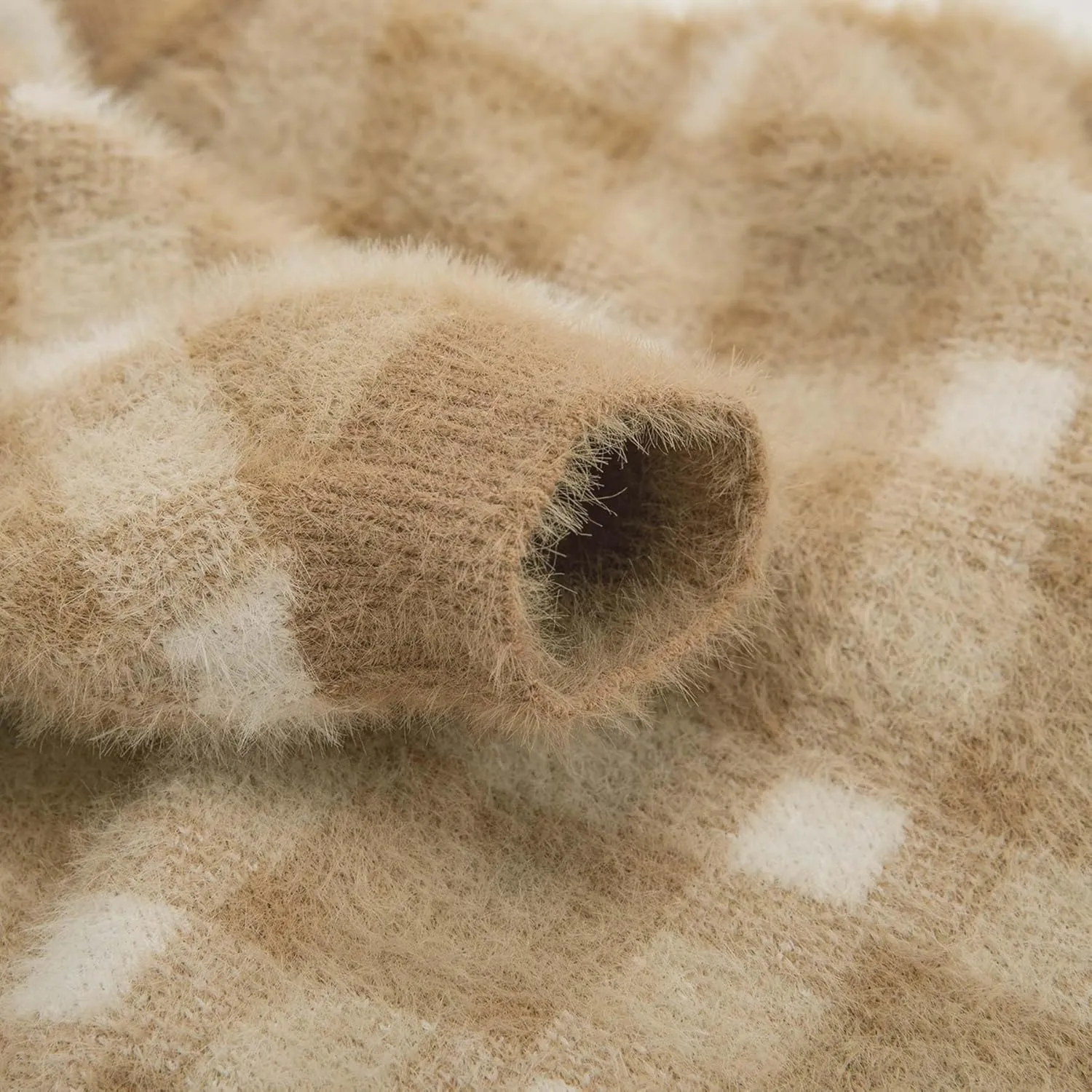 Small Dog Sweater - Winter Clothes for Dogs & Cats, Warm Knitwear Jacket, Winter Deluxe Coats for Puppies & Kittens, Doggy Costume XXS to XL, Pet Apparel (Camel, X-Small)