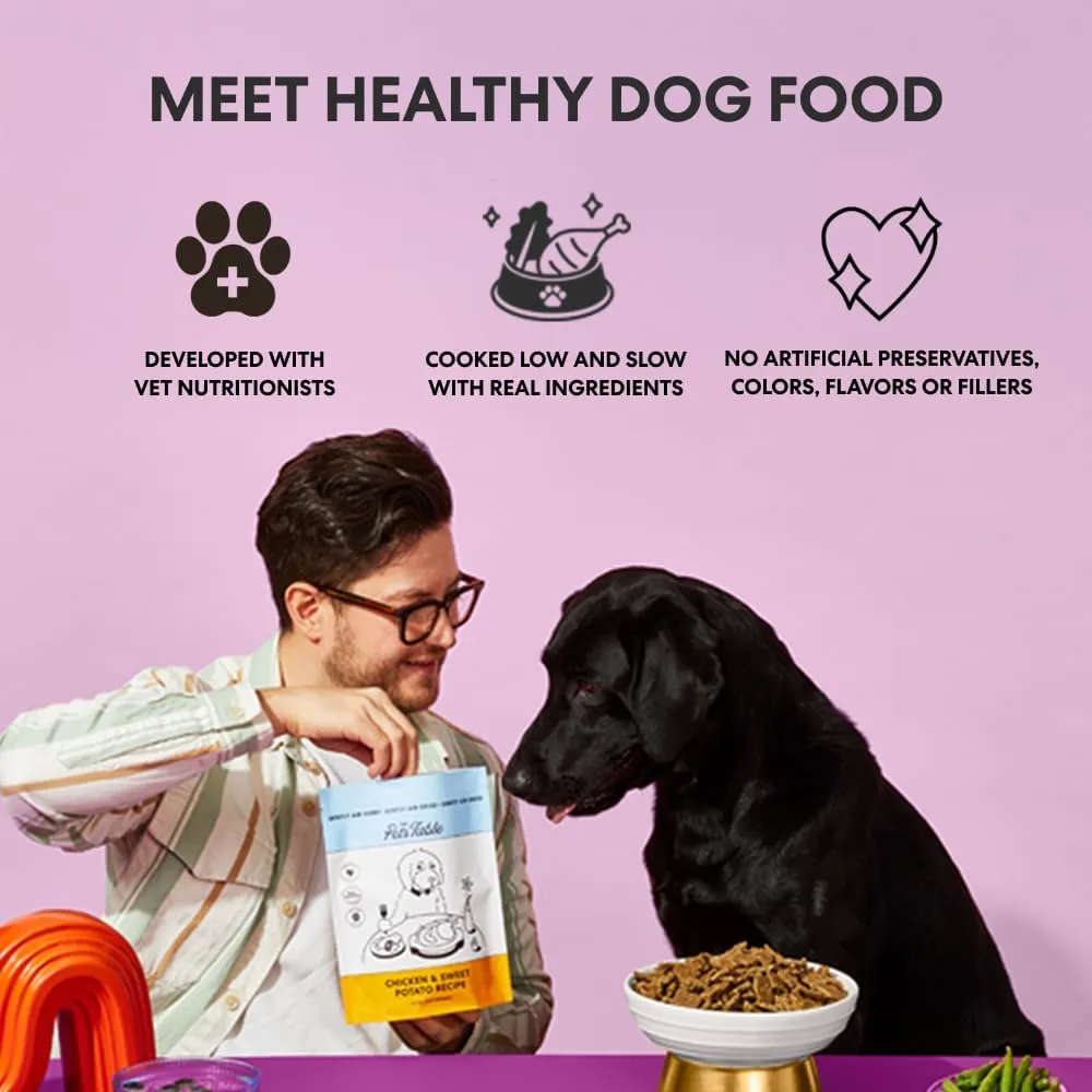 The Pets Table Grain Inclusive Air Dried Dog Food 2 Pack - Chicken & Sweet Potato   Lamb & Beef, 16 Ounce (Pack of 2)
