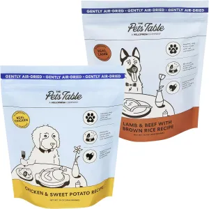 The Pets Table Grain Inclusive Air Dried Dog Food 2 Pack - Chicken & Sweet Potato   Lamb & Beef, 16 Ounce (Pack of 2)