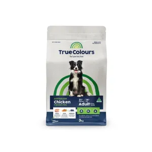 True Colours Adult Chicken & Brown Rice 3kg Food For Dogs
