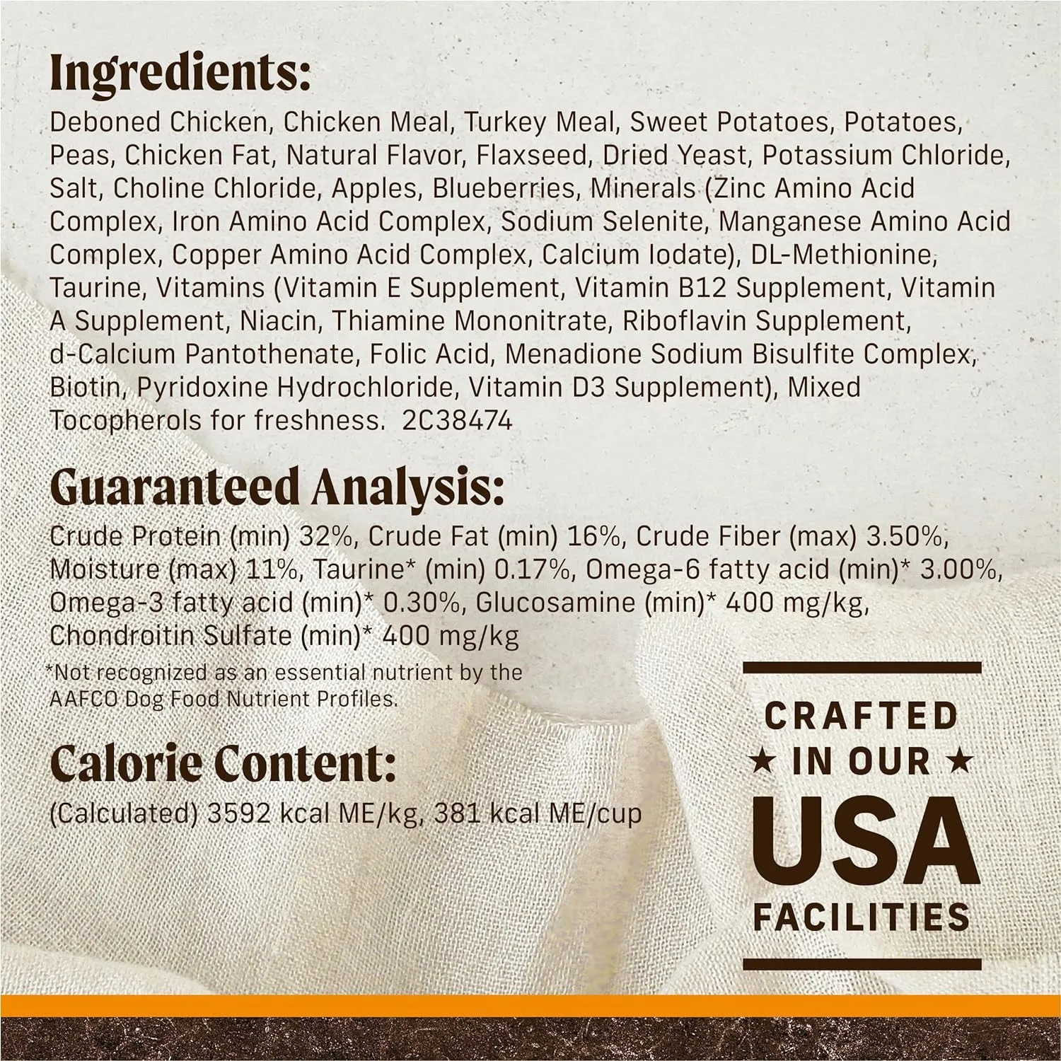 Wholesome and Natural Kibble with Real Chicken and Sweet Potato
