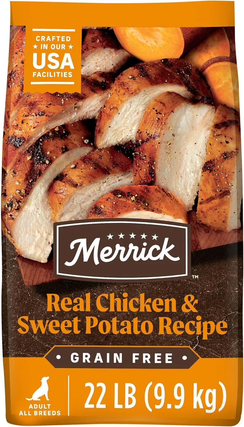 Wholesome and Natural Kibble with Real Chicken and Sweet Potato