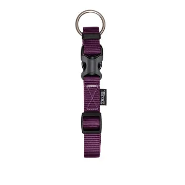 Zeus Adjustable Nylon Dog Collar - Royal Purple - XLarge - 2.5 cm x 42 cm-65 cm (1in x 16in-26in)