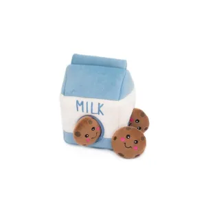 Zippy Paws Milk and Cookies Burrow Dog Toy^^^